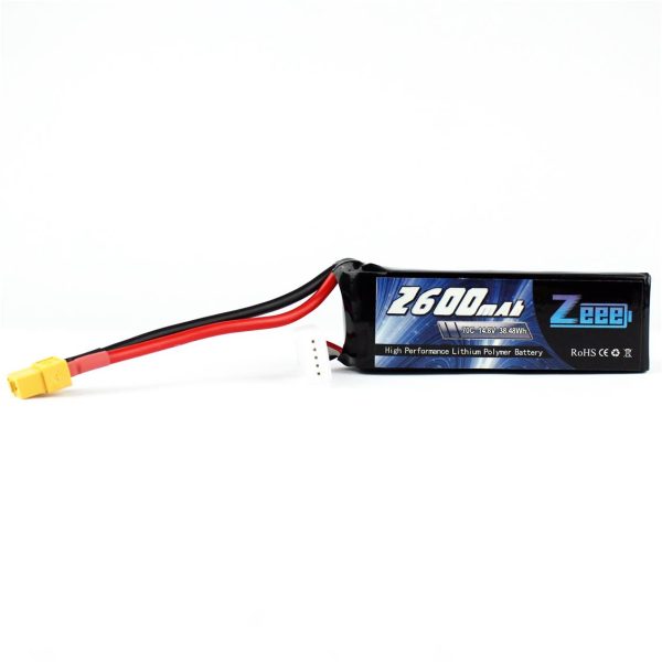 4S 14.8 Volt 2600 mAh 70C XT60 Fişli Lipo Pil, Zeee Power - Görsel 2
