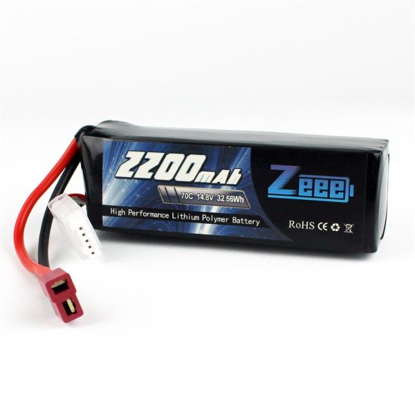 4S 14.8 Volt 2200 mAh 70C T-Deans Fişli Lipo Pil, Zeee Power - Görsel 4