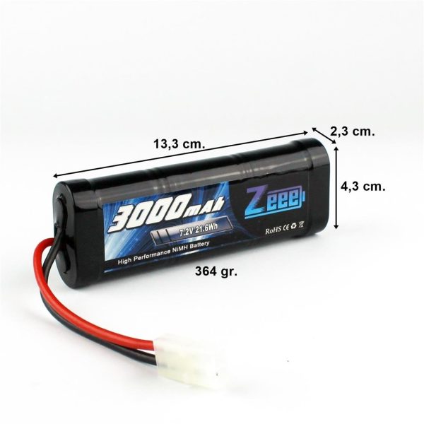 7.2 Volt 3000 mAh Tamiya Fişli Ni-Mh Pil Grubu, Zeee Power