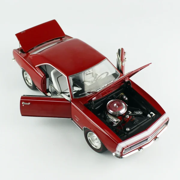 1/18 1967 Chevrolet Camaro SS/RS (Hemmings) Bolero Red Diecast Araba Modeli, AutoWorld AMM1288 - Görsel 3