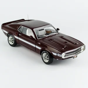 1/18 1969 Shelby GT500 Mustang 2+2 (MCACN) Royal Bordo Diecast Araba Modeli