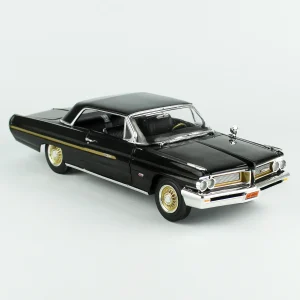 1/18 1962 Pontiac Grand Prix Hardtop (Fireball Roberts Edition) Starlight Black Diecast Araba Modeli