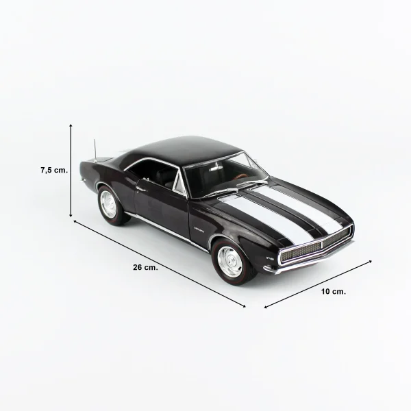 1/18 1967 Chevrolet Camaro Z/28 RS (MCACN) Royal Plum Diecast Araba Modeli, AutoWorld AMM1297 - Görsel 5