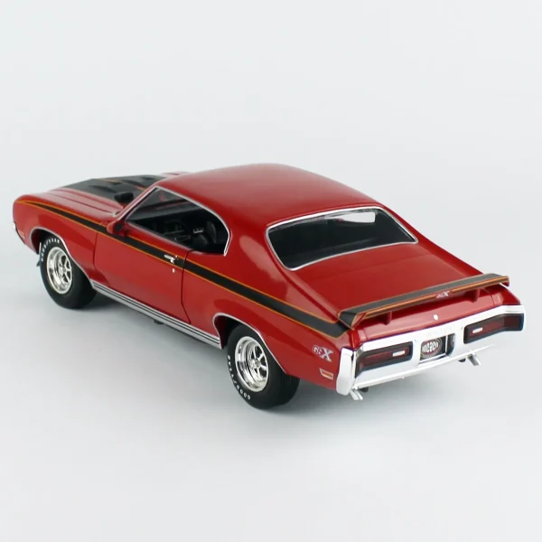 1/18 1972 Buick GSX (Class of 1972 MCACN) Fire Red Diecast Araba Modeli, AutoWorld AMM1301 - Görsel 2
