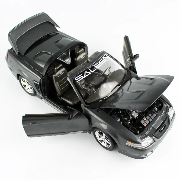 1/18 2003 Mustang Saleen S281 SC Speedster Dark Shadow Gray Diecast Araba Modeli, AutoWorld AMM1306 - Görsel 3