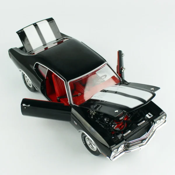 1/18 1970 Chevrolet Chevelle Hardtop (Hemmings Muscle Machines) Diecast Araba modeli, AutoWorld AMM1317 - Görsel 3