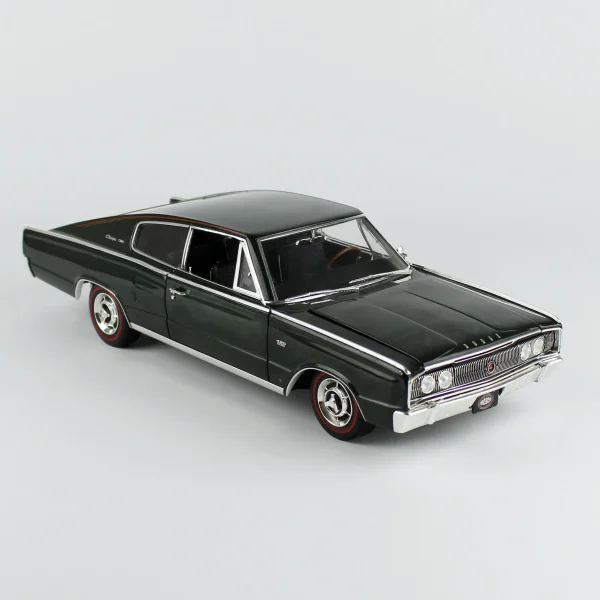 1/18 1966 Dodge Charger Hardtop (MCACN) GG1 Dark Green Diecast Araba Modeli