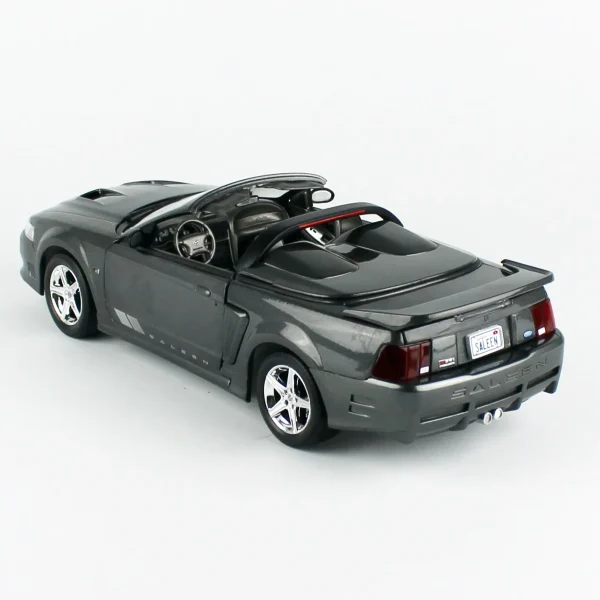 1/18 2003 Mustang Saleen S281 SC Speedster Dark Shadow Gray With Signature Diecast Araba Modeli, AutoWorld AMM1326 - Görsel 2