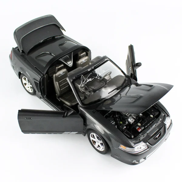 1/18 2003 Mustang Saleen S281 SC Speedster Dark Shadow Gray With Signature Diecast Araba Modeli, AutoWorld AMM1326 - Görsel 3
