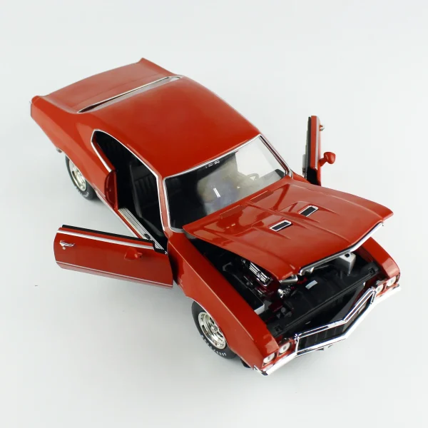 1/18 1972 Buick GS Hardtop (MCACN) Br. Orange Diecast Araba Modeli, AutoWorld AMM1327 - Görsel 3