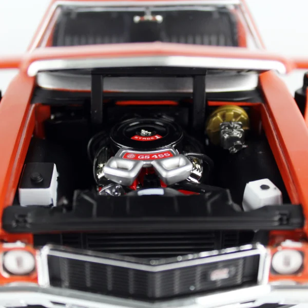 1/18 1972 Buick GS Hardtop (MCACN) Br. Orange Diecast Araba Modeli, AutoWorld AMM1327 - Görsel 4