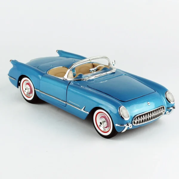 1/18 1954 Chevrolet Corvette Convertible Met.Br.Blue Diecast Araba Modeli