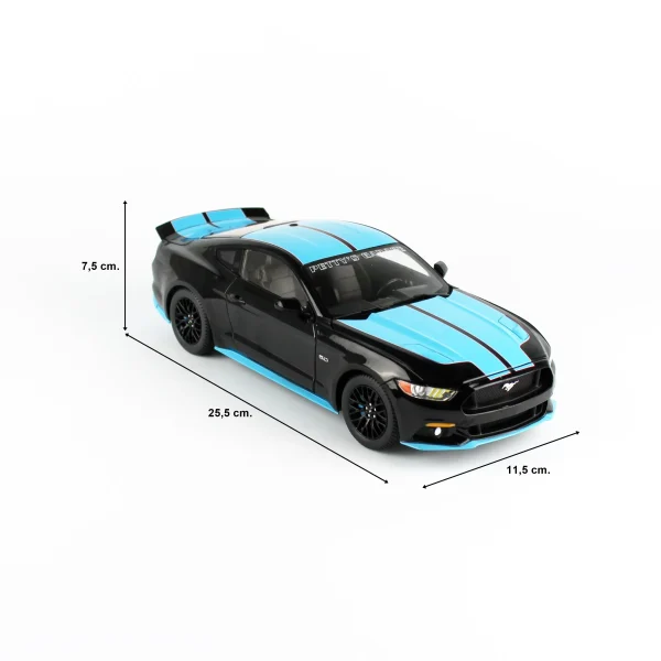 1/18 2015 Ford Mustang Petty's Garage Diecast Araba Modeli, AutoWorld AW321 - Görsel 5