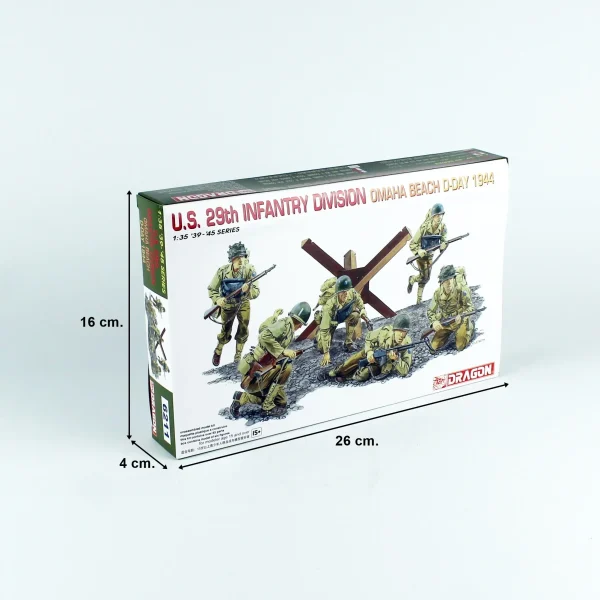 1/35 ABD 29. Piyade Tümeni (Omaha Sahili) Figür Maketi, Dragon 6211 - Görsel 5