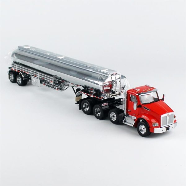 1/50 Kenworth T880S itici akslı diecast çekici ve tanker