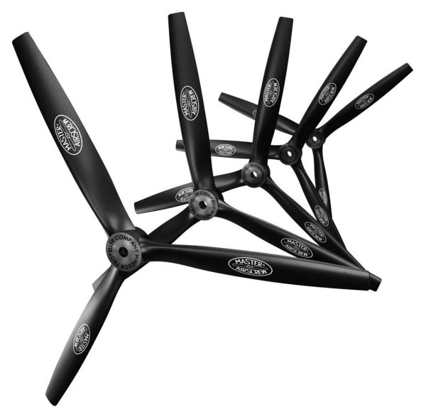 13X6 3-Palli itici (PUSHER) RC Uçak Pervanesi, Master Airscrew - Görsel 5