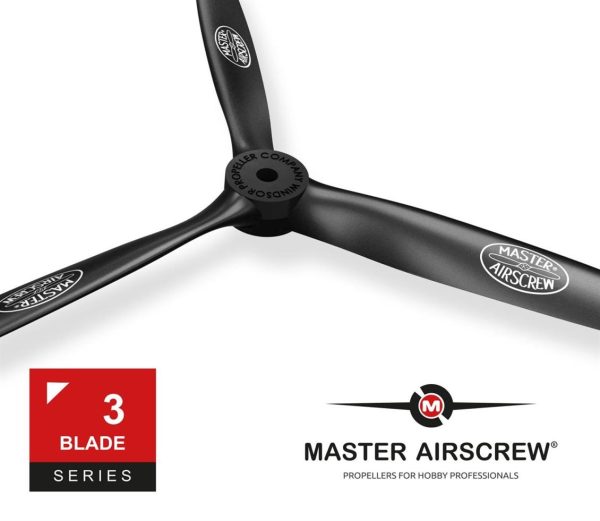 13X6 3-Palli itici (PUSHER) RC Uçak Pervanesi, Master Airscrew - Görsel 8