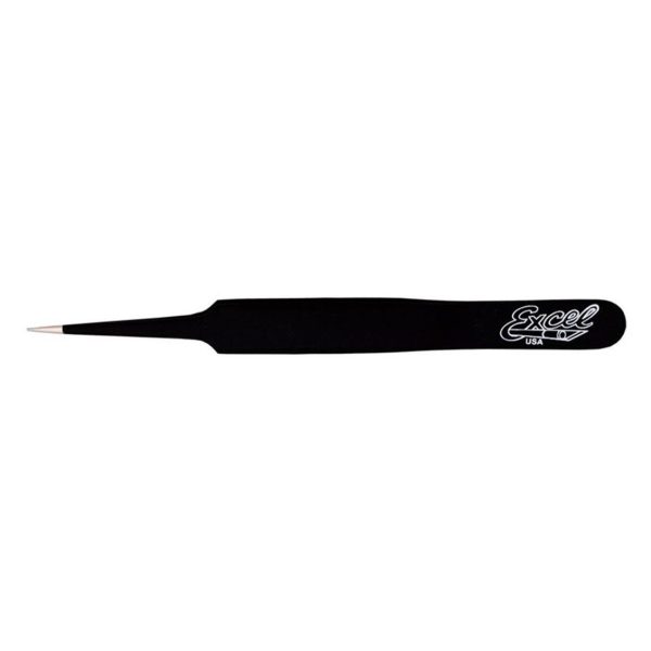 4.5 İnch Straight Point Tweezers (Black), Excel 30421 - Görsel 2