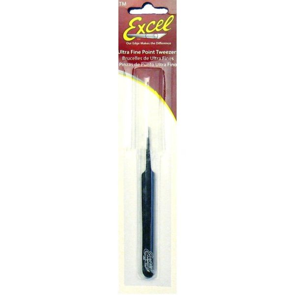 4.5 İnch Straight Point Tweezers (Black), Excel 30421 - Görsel 3