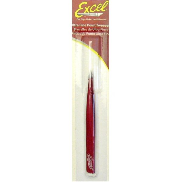 4.5 İnch Hollow Handle Tweezers (Red), Excel 30428 - Görsel 3