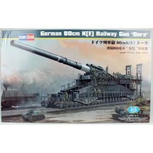 1/72 Dora 80 cm. Alman demiryolu topu maketi, HobbyBoss 82911