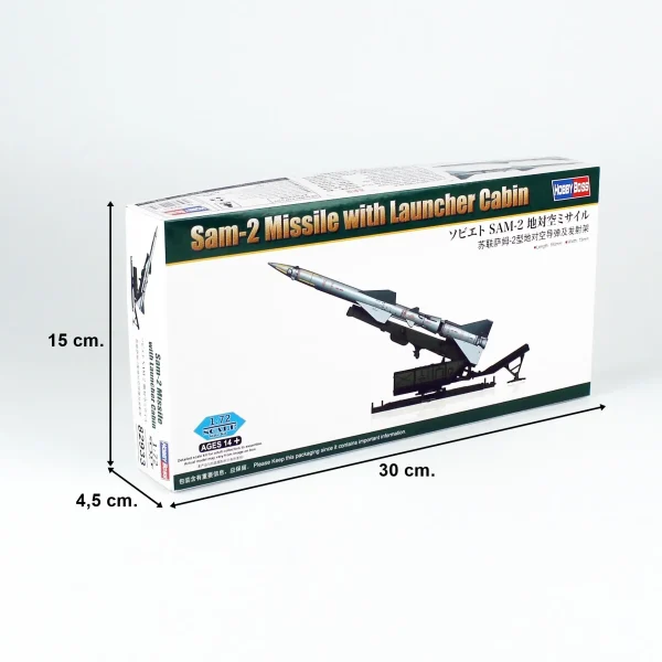 1/72 Fırlatıcı kabinli SAM-2 yüzeyden havaya füze maketi, HobbyBoss 82933 - Görsel 5