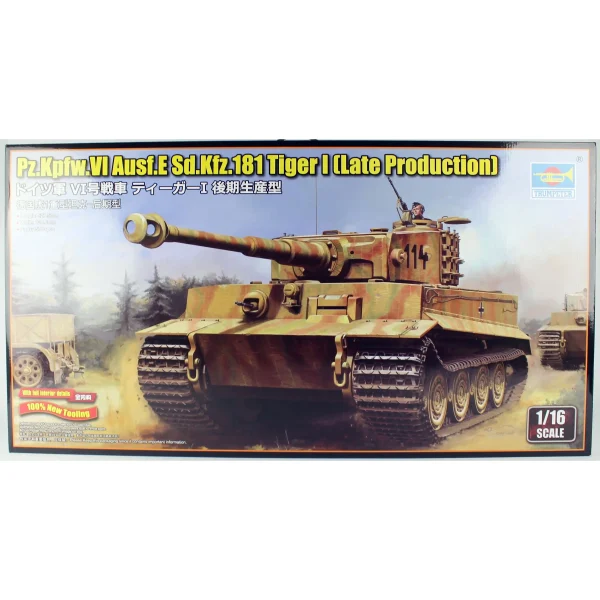 1/16 Pz.Kpfw.VI Ausf.E Sd.Kfz. 181 Tiger I tank maketi, Trumpeter 00945