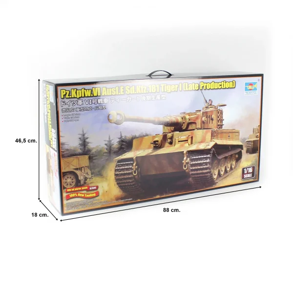 1/16 Pz.Kpfw.VI Ausf.E Sd.Kfz. 181 Tiger I tank maketi, Trumpeter 00945 - Görsel 5