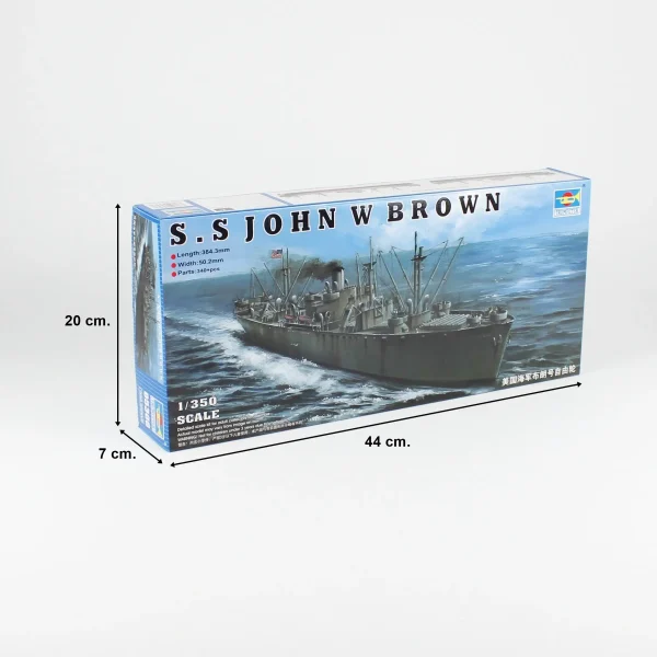 1/350 S.S John W Brown kargo gemisi maketi, Trumpeter 05308 - Görsel 4