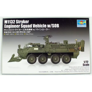 1/72 M1132 Stryker mühendislik ekibi w/SOB APC Aracı maketi, Trumpeter 07456