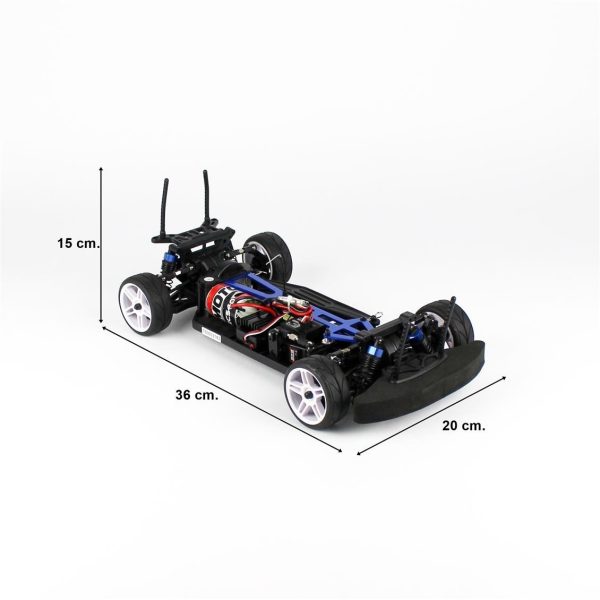 1/10 Kepsiz Fırçalı Motorlu Nascada On-Road RC Araba, Himoto 5101X - Görsel 4