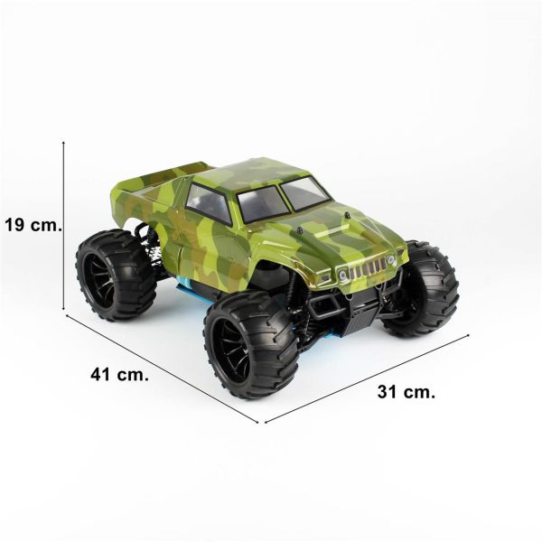 1/10 Yeşil Nitrolu Motor Eldorada Off-Road RC Araba, Himoto 6101 - Görsel 4