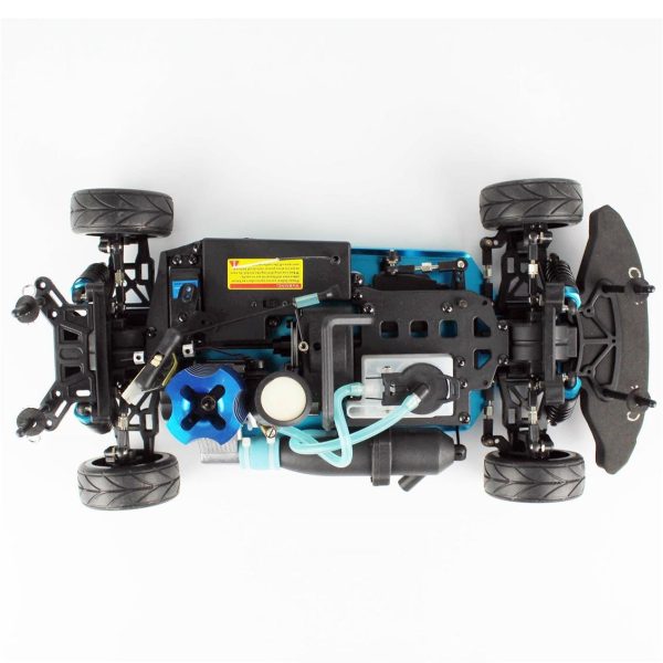 1/10 Siyah Nitrolu Motor Rapida On-Road RC Araba, Himoto 9102B - Görsel 3