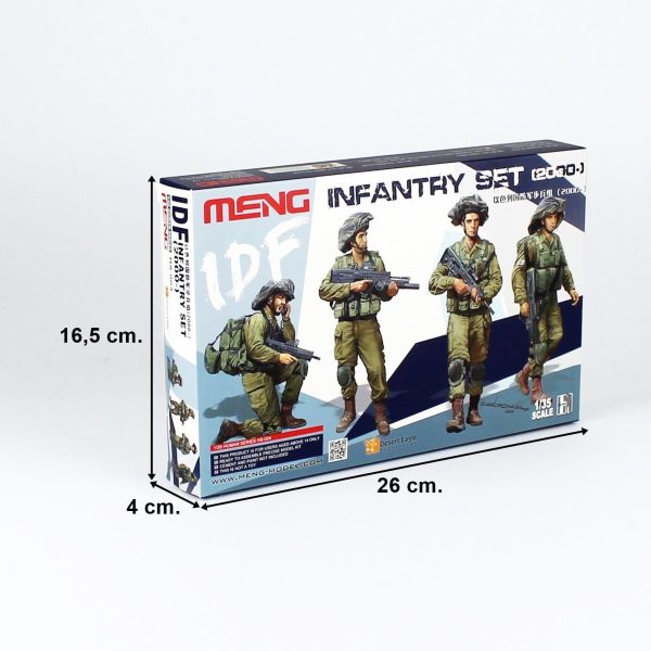 4 Adet 1/35 IDF Piyadesi (2000-) Figür Maketi, Meng HS-004 - Görsel 4