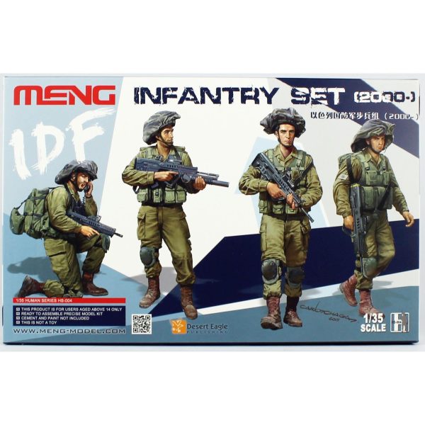 4 Adet 1/35 IDF Piyadesi (2000-) Figür Maketi