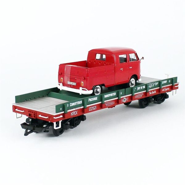 1/22,5 Araba Taşıma Vagonu ve WW Kombi Kamyonet Model Tren Yük Vagonu, Piko 38776 - Görsel 4