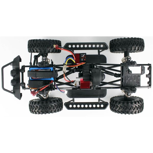 1/10 Kırmızı Fırçalı Motor Off Road Rock Crawler RC Araba, Remo 10275 - Görsel 3