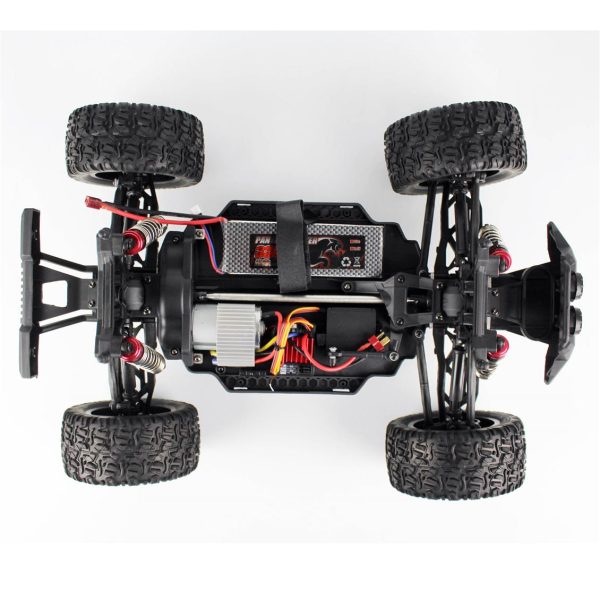 1/10 Kırmızı Fırçalı Motor Off Road Monster Truck RC Araba, Remo 1031 - Görsel 3