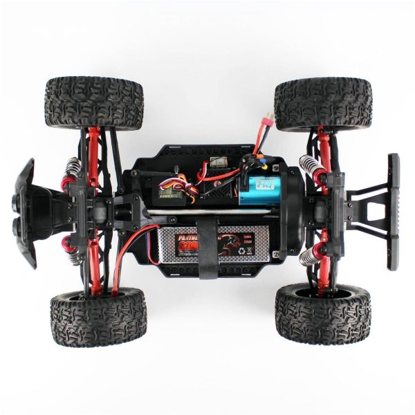 1/10 Kırmızı Fırçasız Motor Off Road Monster Truck RC araba, Remo 1035 - Görsel 3
