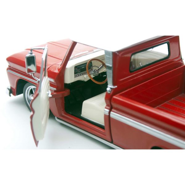 1/18 1965 Chevrolet C-10 Styleside Diecast Kamyonet Modeli, Sunstar 1365 - Görsel 4