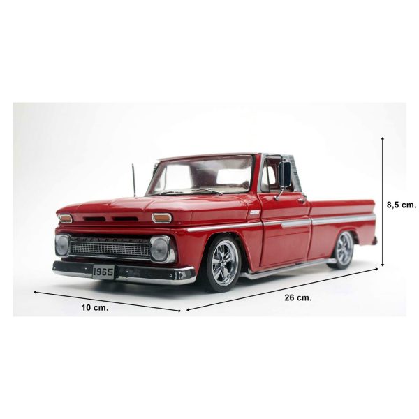 1/18 1965 Chevrolet C-10 Styleside Diecast Kamyonet Modeli, Sunstar 1365 - Görsel 5