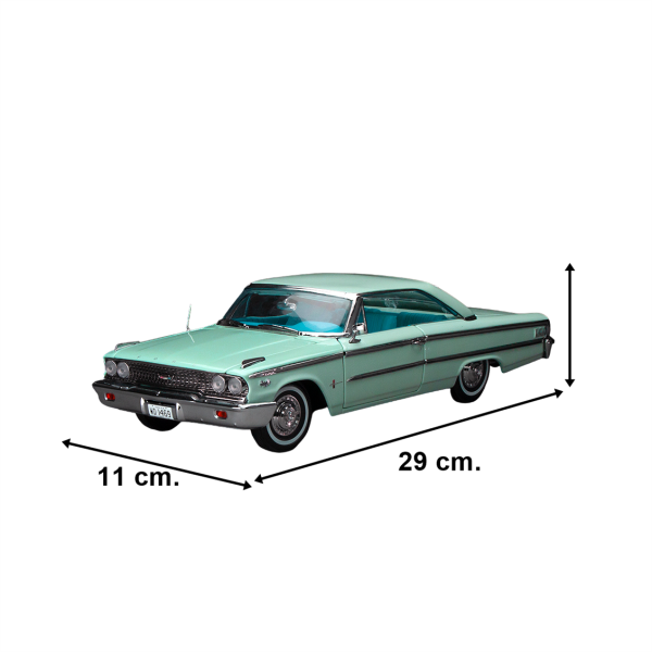 1/18 1963 Ford Galaxie 500/XL Hardtop Diecast Modeli, Sunstar 1469 - Görsel 6