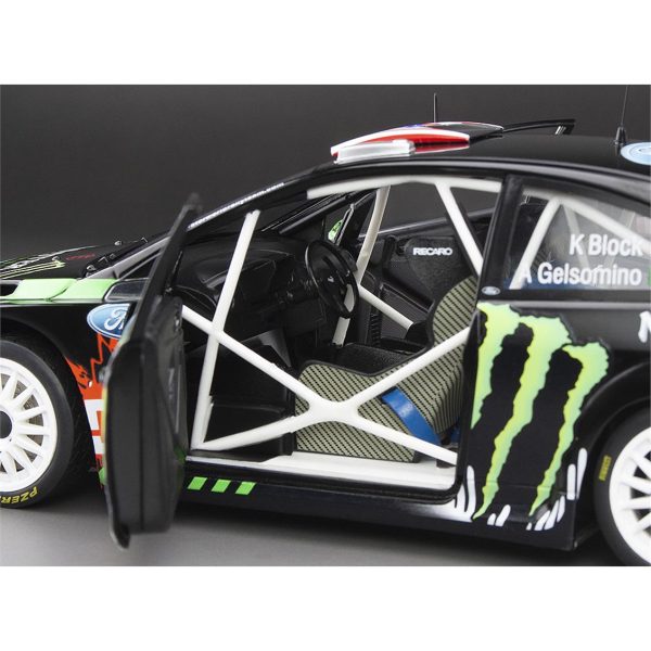 1/18 Ford Focus RS, Ken Block 2010 Rallyday Diecast Araba Modeli, Sunstar 3956 - Görsel 4