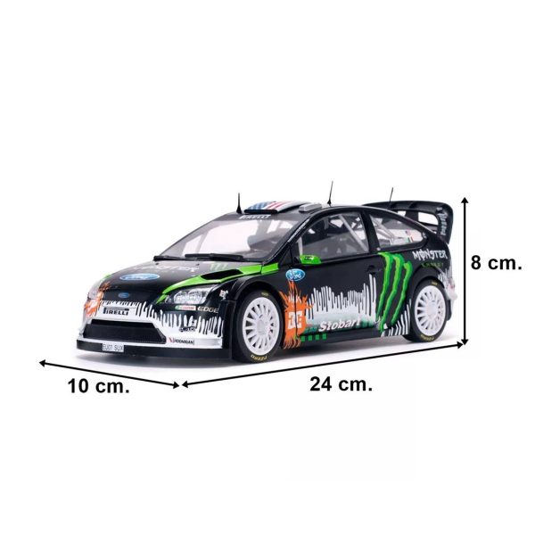 1/18 Ford Focus RS, Ken Block 2010 Rallyday Diecast Araba Modeli, Sunstar 3956 - Görsel 5