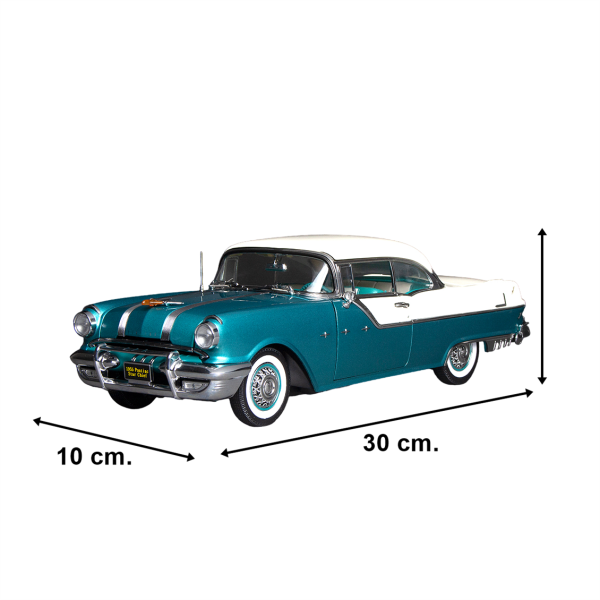 1/18 1955 Pontiac Star Chief Hard Top Diecast Araba Modeli, Sunstar 5047 - Görsel 5