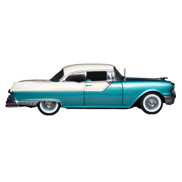 1/18 1955 Pontiac Star Chief Hard Top Diecast Araba Modeli, Sunstar 5047 - Görsel 4