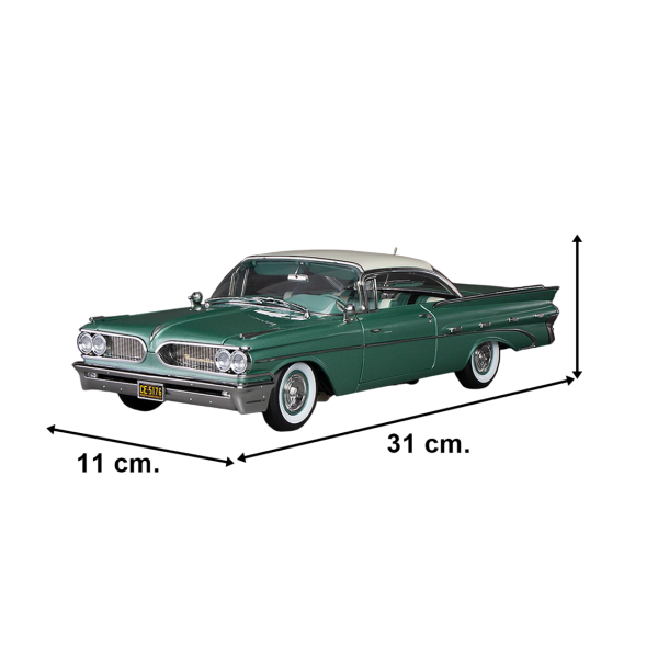 1/18 1959 Pontiac Bonneville Hardtop Diecast Araba Modeli, Sunstar 5176 - Görsel 5