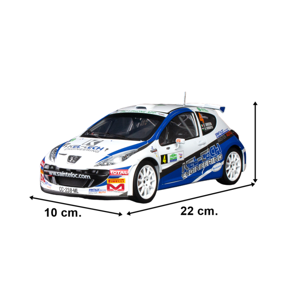 1/18 Peugeot 207 S2000 C.Breen/G.Roberts, Circuit of Ireland 2012 Diecast Araba Modeli, Sunstar 5438 - Görsel 5