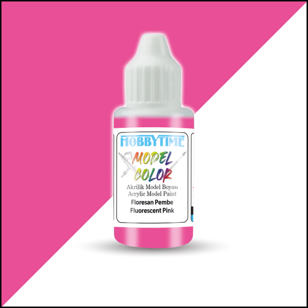 18 ml. Floresan Pembe Akrilik Boya, Hobbytime 497