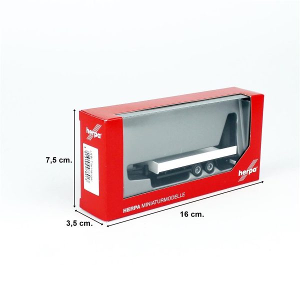 1/87 Alçak Kasalı ve Rampalı Küçük Araç Yükleme Römorku, Herpa 076913 - Görsel 3